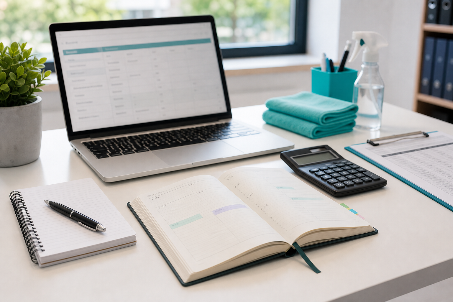 Schoonmaakplanning en offerte